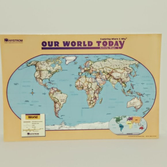 Nystrom Our World Today Atlas & Activity Map Program Homeschool Classrooom - Picture 2 of 9